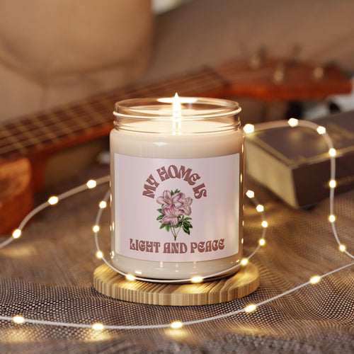 Scented candles 9oz (my home is light and peace) 🕯️