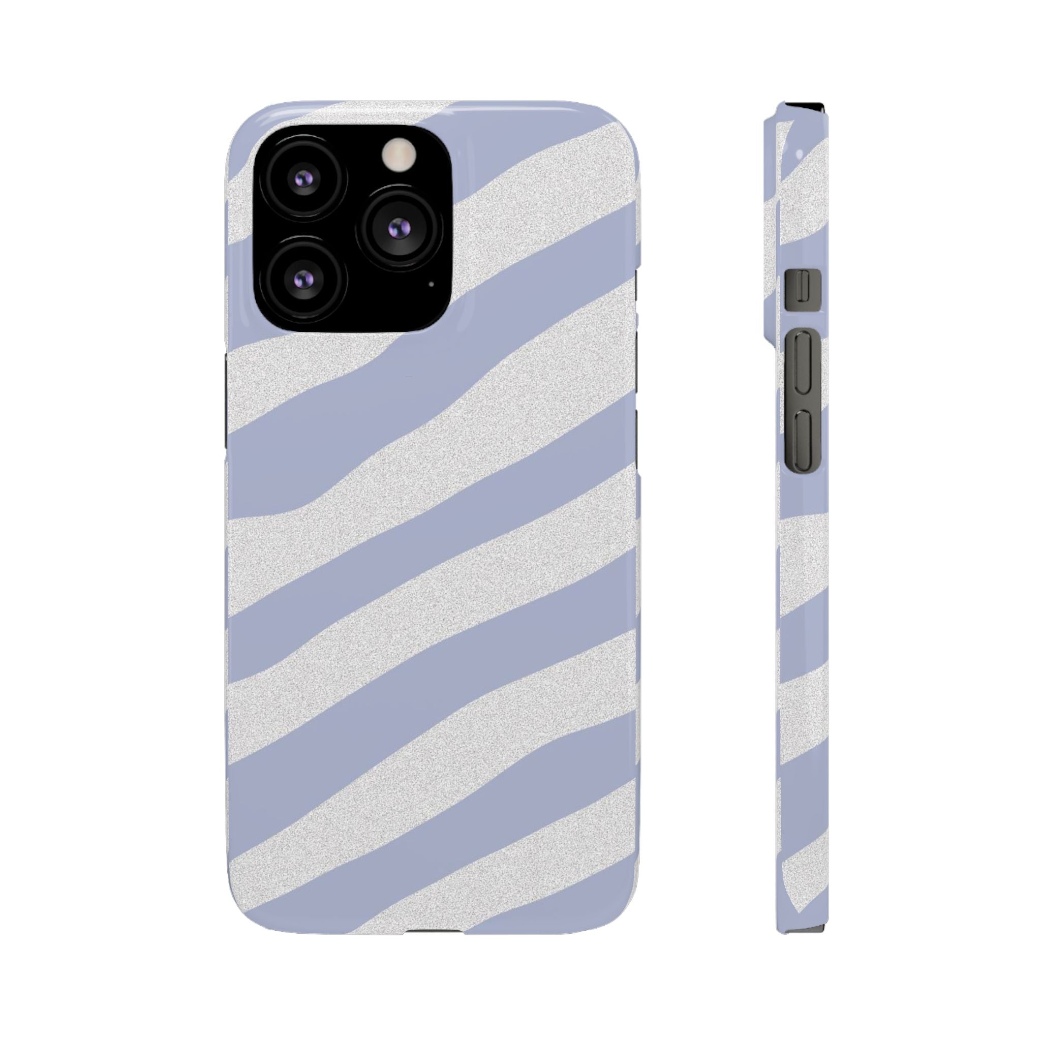 Personalized Case (Light Blue Stripes)