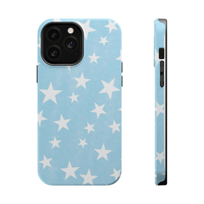 Magnetic Phone Case (Stars and Light Blue)