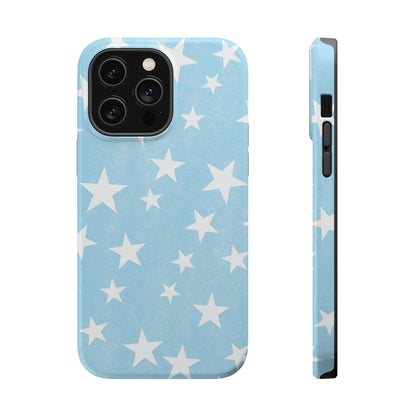 Magnetic Phone Case (Stars and Light Blue)
