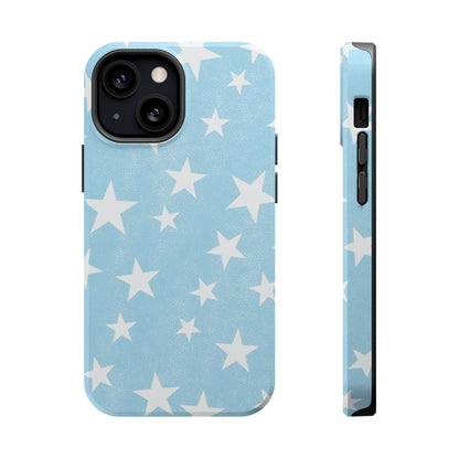 Magnetic Phone Case (Stars and Light Blue)