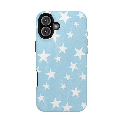 Magnetic Phone Case (Stars and Light Blue)