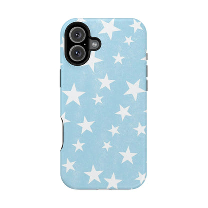 Magnetic Phone Case (Stars and Light Blue)