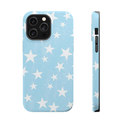 Magnetic Phone Case (Stars and Light Blue)